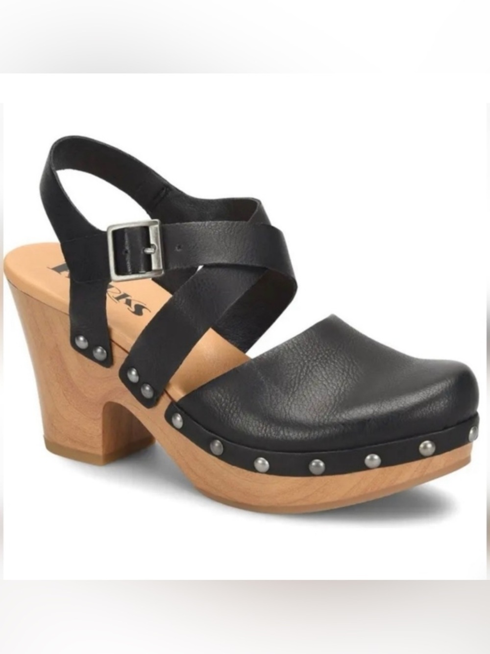 Strappy Chunky Clog Platform Slingback Pump- Kork’s- 9